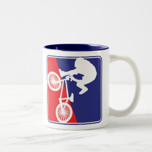 BMX Bike-Fahrer Zweifarbige Tasse