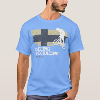 BMX Bike Finnland Flaggen Radrennen BMX 30 T-Shirt