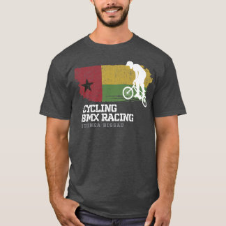 BMX Bike Guinea Bissau Flag Radrennen T-Shirt