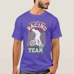 BMX Bike Italien Flag Radrennen BMX T-Shirt