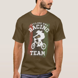 BMX Bike Libyen Flag Radrennen B T-Shirt