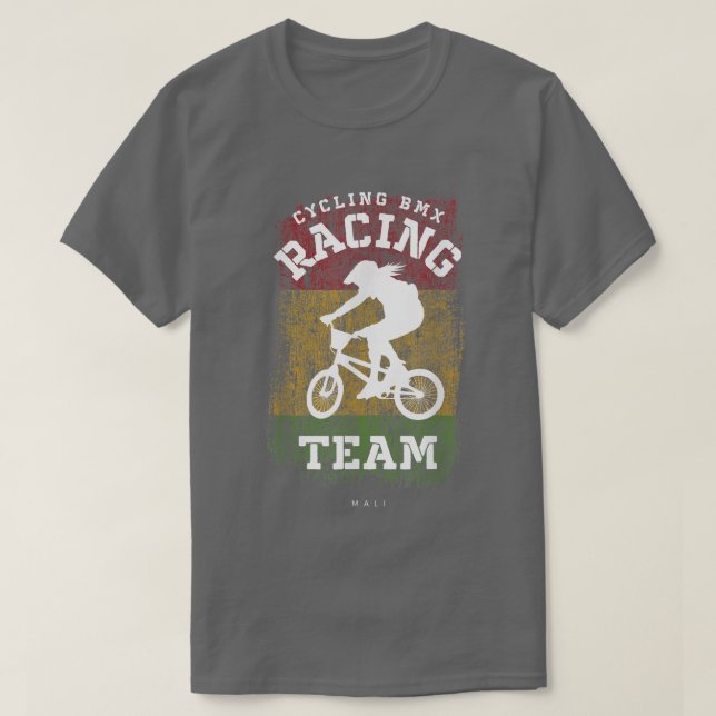 BMX Bike Mali Flag Radrennen BM T-Shirt (Design vorne)