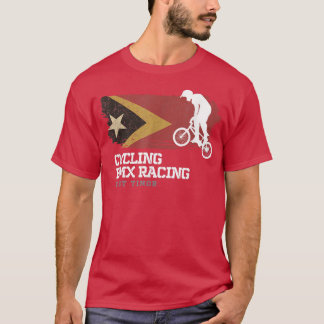 BMX Bike Ost-Timor-Flagge Radfahren BMX T-Shirt