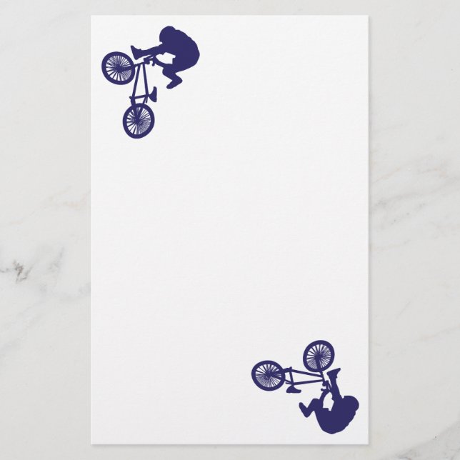 BMX Bike Rider Briefpapier (Vorderseite)