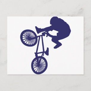 BMX BIKE RIDER POSTKARTE