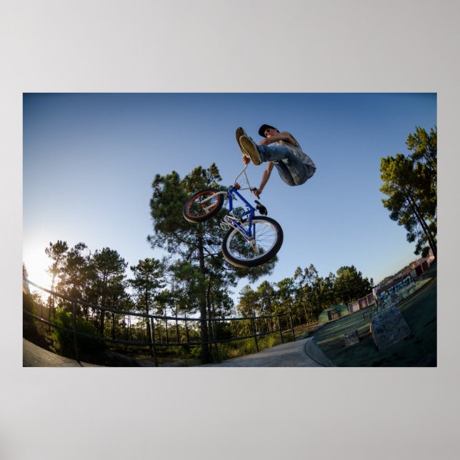 BMX Bike Stunt Dock Poster (Vorne)
