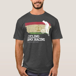 BMX Bike Tadschikistan Flag Radrennen BMX T-Shirt