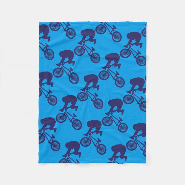 BMX-Biker Fleecedecke (Vorderseite)