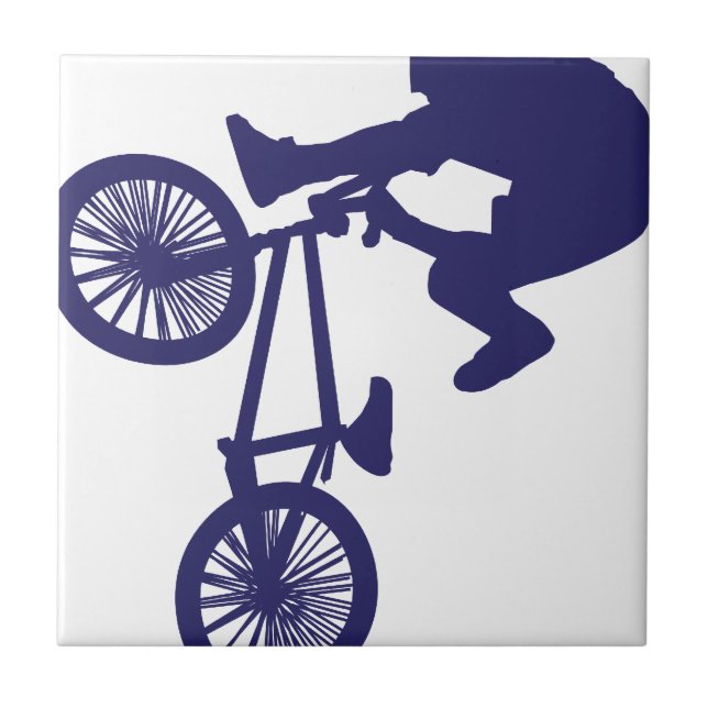 BMX Biker Fliese (Vorderseite)