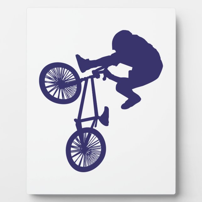 BMX Biker Fotoplatte (Vorderseite)