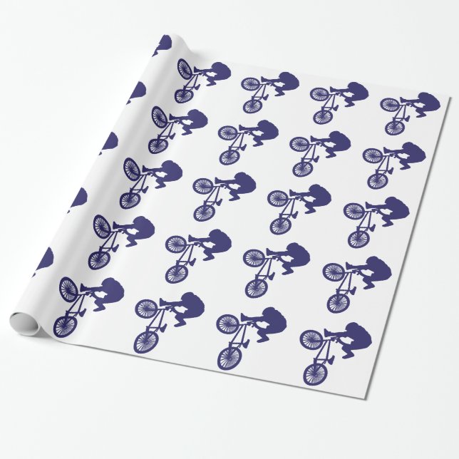 BMX Biker Geschenkpapier (Ungerollt)