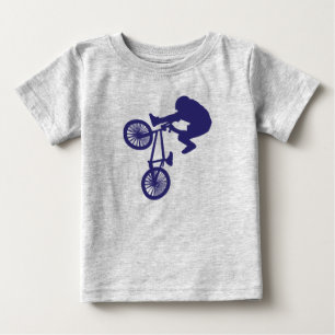 BMX Biker holt hoch Luft Baby T-shirt