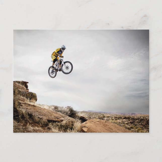 BMX-Biker-Postkarte Postkarte (Vorderseite)