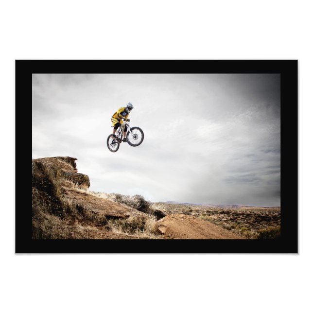 BMX-Biker-Sprungposter Fotodruck (Vorne)