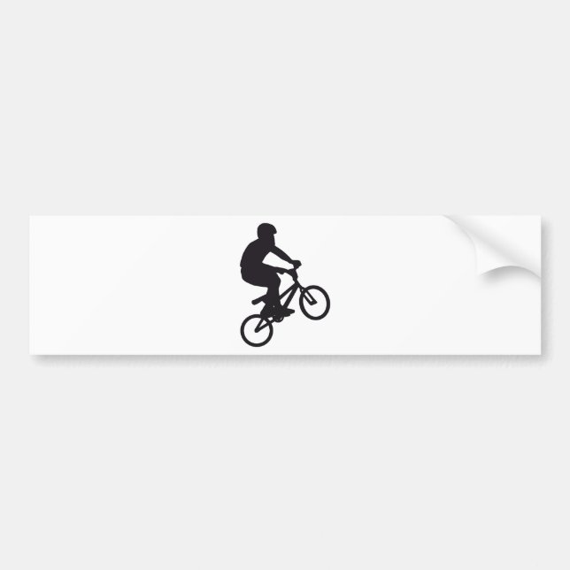 BMX Biker trick jump Autoaufkleber (Vorne)