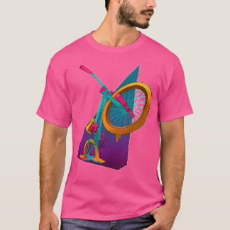Bmx bis die Reifen für Bmx-Biker zusammenlaufen T-Shirt