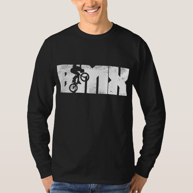 BMX Briefe Bike Stunt Flatland Radsport Bic T-Shirt (Vorderseite)