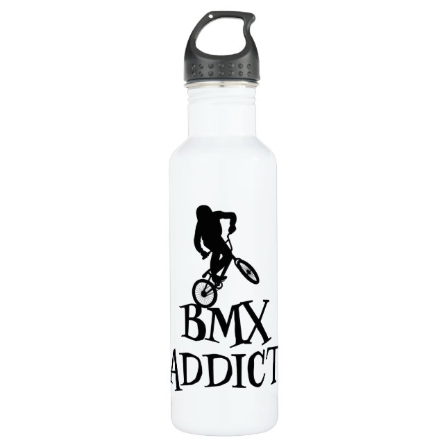 Bmx Cycling Funny Sprichwort Bike Slogan Biker Ges Edelstahlflasche (Vorderseite)