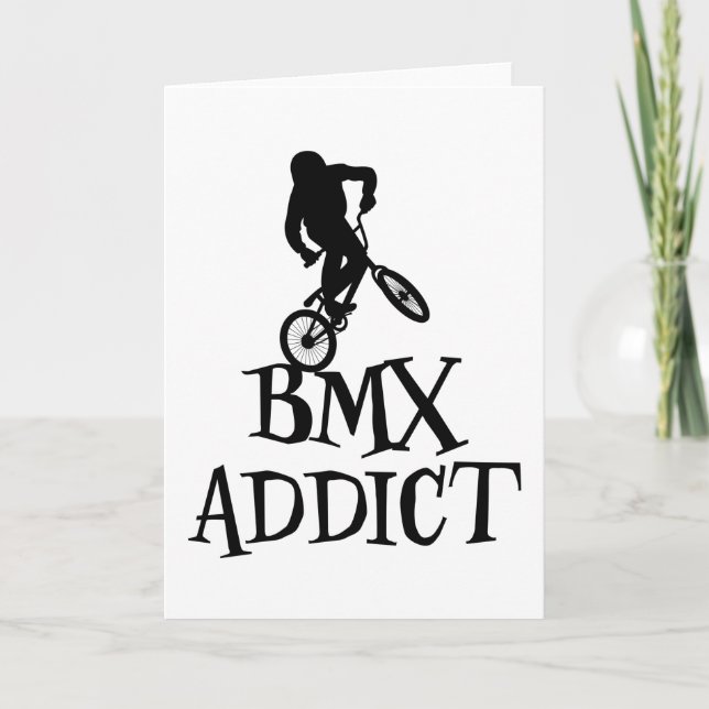 Bmx Cycling Funny Sprichwort Bike Slogan Biker Ges Karte (Vorderseite)