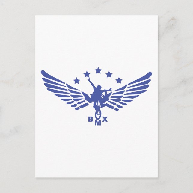 BMX erreichen Postkarte (Vorderseite)