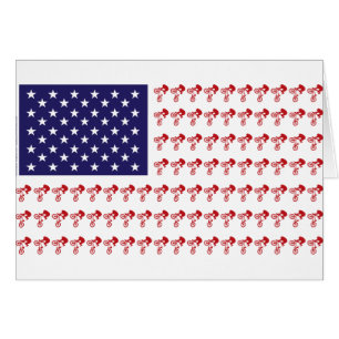 BMX-Fahrer - Patriotische amerikanische Flagge+
