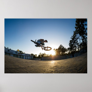 BMX Fahrrad-Bremsungs-Tischplatte Poster