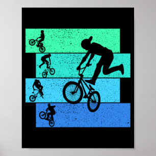 BMX-Fahrrad Kinder Jungen Leistung Poster