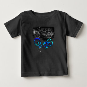 BMX-Fahrrad Sport Farbige Reflexion Baby T-shirt