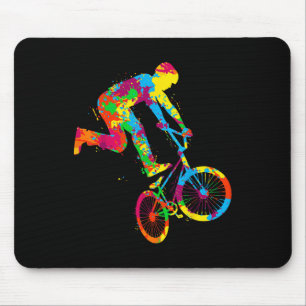 BMX-Fahrrad-Stuntfahrer Jungen Kinder Mousepad