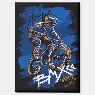 Bmx Fahrrad Urban Graffiti Streetwear Magnet