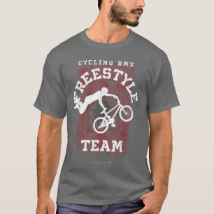 BMX Freestyle Bike Albanien Flag Radfahren BMX T-Shirt