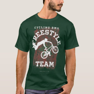 BMX Freestyle Bike Marokko Flag Radfahren BMX T-Shirt