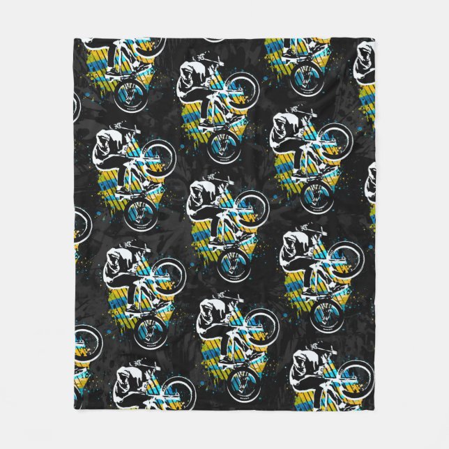 Bmx Freestyle - Comfy Bmx Fleece Blanket (Vorderseite)