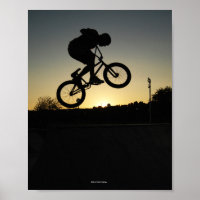 BMX Freestyler Jump Stunt