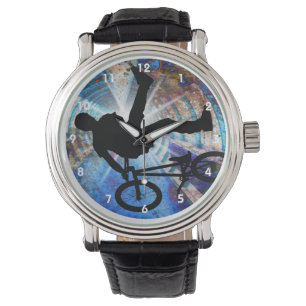 BMX im Grunge-Tunnel Armbanduhr