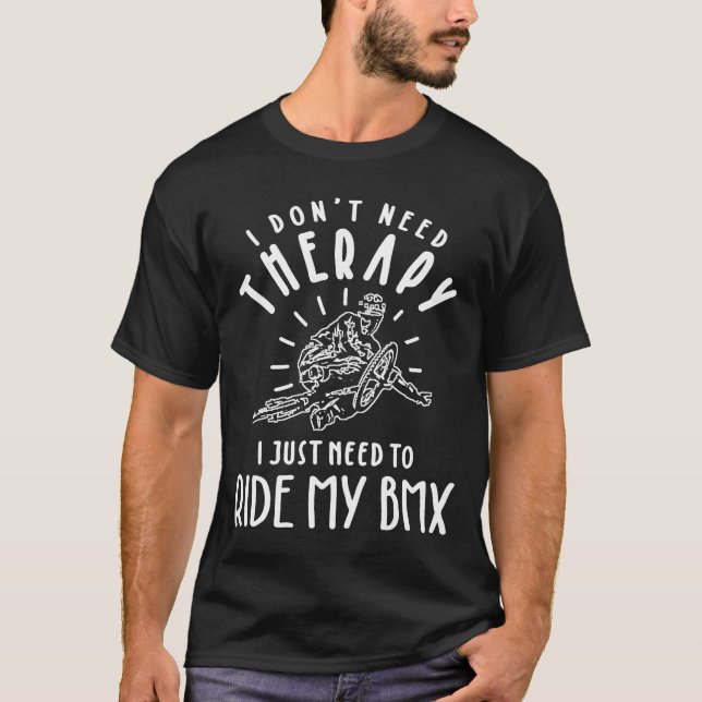 BMX ist meine Therapie - Sport T-Shirt (Vorderseite)