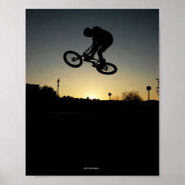 BMX jump street stunt Poster