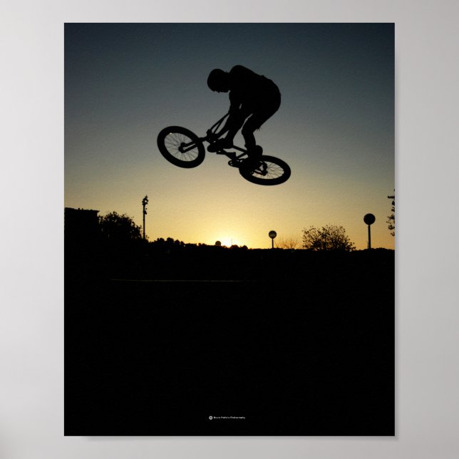 BMX jump street stunt Poster (Vorne)