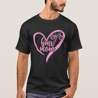 BMX-Mama eines BMX-Fahrers Mutter Herz BMX-Mutter T-Shirt