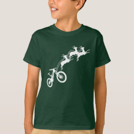 Bmx Mountainbike Rentiere lustige Weihnachtsfeiert T-Shirt