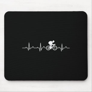 BMX MTB Radfahrer Herzschlag Mountainbike-Fahrer Mousepad