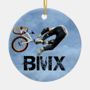 BMX ordnet Weihnachtsverzierung, Copyrightkaren J Keramik Ornament