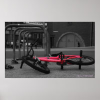 bmx poster b&w