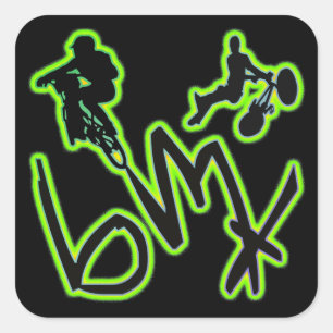 BMX QUADRATISCHER AUFKLEBER