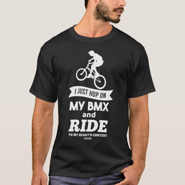BMX Racing-Rad T-Shirt (Vorderseite)