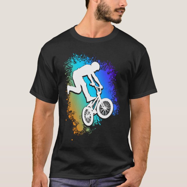 BMX Radfahrer Radfahrer MTB BMX T-Shirt (Vorderseite)