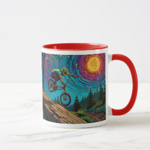 BMX Reiter auf der Berghänge Tasse