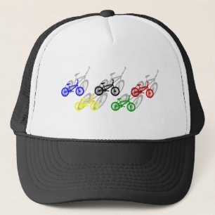 BMX Reiter bicyle radfahrenSandbahnradfahrer Truckerkappe