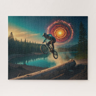 BMX Rider am Waldrand