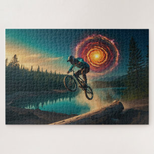 BMX Rider am Waldrand